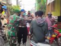 Polsek Krembangan Bersama Satpol PP & Koramil Gelar Operasi Penertiban Masker di Pasar Kalianak Timur