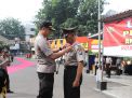 Kapolres Tanjung Perak Pimpin Upacara Pelepasan Anggota Pensiun