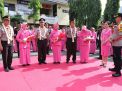 Kapolres Tanjung Perak Pimpin Upacara Pelepasan 3 Anggota Purna Tugas