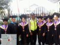 Babinkamtibmas Perak Timur Lakukan Pengamanan Wisuda di Gereja Tabernakel