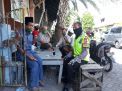 Babinkamtibmas Pegirian Sampaikan Himbauan Pakai Masker Untuk Cegah Virus Corona