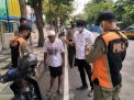 Polsek Pabean Cantikan Lakukan Operasi Penertiban Masker Bersama Instansi Samping di Jalan Stasiun Kota