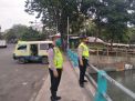 Polsek Pabean Cantikan Pantau Debit Air di Sungai Kalimas, Waspada Kemungkinan Banjir