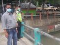 Polsek Pabean Cantikan Pantau Debit Air, Antisipasi Potensi Musibah Banjir