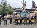 Polsek Krembangan Kawal Pelaksanaan Ibadah Kuningan di Pura Agung Jagad Karana