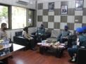 Kapolres Tanjung Perak Terima Kunjungan Komandan PM TNI AL Lantamal V