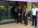 Babinkamtibmas Bongkaran Lakukan Pengamanan Kebaktian Minggu Pagi