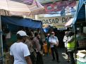 Personil Polsek Pabean Cantikan Sampaikan Himbauan Protokol Kesehatan Pencegahan Covid-19 Ke Pedagang Pasar