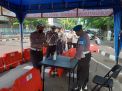 Polres Tanjung Perak Lakukan Pemeriksaan Suhu Badan & Sterilisasi Terhadap Personil & Tamu