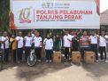 Rayakan HUT Ke 10, Polres Tanjung Perak Gelar Olahraga Pagi & Pengundian Door Prize