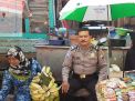 Babinkamtibmas Krembangan Utara Sambang Pedagang Pasar Sampoerna, Sampaikan Jaga Kerukunan