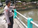 Pantau Debit Air di Sungai Kalimas, Polsek Pabean Cantikan Antisipasi Potensi Banjir