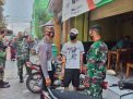 Polsek Krembangan Gelar Operasi Masker Bareng Koramil di Pasar Dupak Bandarejo