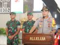 Kapolres Tanjung Perak Ajak Jemaat Gereja Santo Mikael Gunakan Hak Pilih