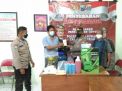Polsek Kenjeran Berikan Bantuan Peralatan Penanganan Covid-19 di KTS
