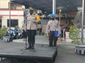 Kapolres Tanjung Perak Pimpin Apel Pengamanan Jalur Rombongan PSHT