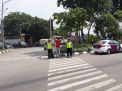Polsek Asemrowo Lakukan Pengaturan & Pengamanan Jalur Supporter Bonek