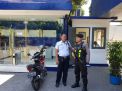 Satsabhara Polres Pelabuhan Tanjung Perak Sambang Bank Mandiri Perak Timur