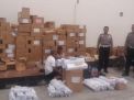 Polsek Kenjeran Pantau Keamanan Logistik Pemilu di Gudang KPU