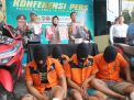 Kapolres Tanjung Perak Gelar Konferensi Pers Sindikat Curanmor