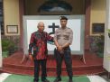 Unit Sabhara Polsek Semampir PAM Kebaktian Minggu Pagi