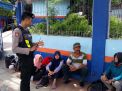 Satsabhara Polres Tanjung Perak Sampaikan Waspada Gendam Ke Calon Penumpang Kapal