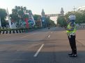 Antisipasi Kepulangan Karyawan, Satlantas Polres Tanjung Perak Atur Lalu Lintas Sore