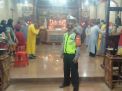 Personil Polsek Pabean Cantikan Lakukan Pengamanan Perayaan Malam Imlek di Klenteng Tri Dharma