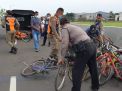 Polsek Kenjeran Bersama Satpol PP Gelar Patroli & Penertiban Balap Sepeda Angin, Cegah Cluster Baru Covid-19