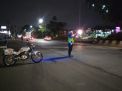 Satlantas Polres Tanjung Perak Lakukan Pengaturan Lalu Lintas Malam