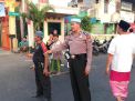 Polsek Semampir Pam Sholat Idul Adha di Jalan Sidotopo Lor