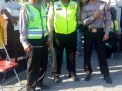 Pengamanan Kebaktian Minggu di Gereja Santo Mikael