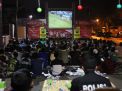 Acara Nobar Polsek Kenjeran Berlangsung Lancar