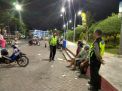 Polsek Kenjeran Patroli Malam ke Taman Suroboyo, Titip Pesan Kamtibmas