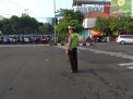 Unit Lantas Polsek Pabean Cantikan Lakukan Pengaturan Rutin di Pagi Hari
