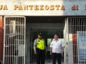Babinkamtibmas Polsek Pabean Cantikan Laksanakan Pengamanan Gereja