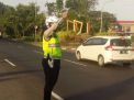 Satlantas Polres Tanjung Perak Lakukan Pengaturan Pagi Sore