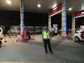 Polsek Semampir Gelar Patroli Malam di SPBU, Titip Pesan Waspada Aksi Kriminalitas