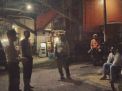 Polsek Asemrowo Patroli Malam di Pasar Buah, Sampaikan Pesan Kamtibmas ke Pedagang