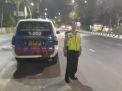 Pantau Keamanan Wilayah, Unit Lantas Polsek Krembangan Lakukan Patroli Malam