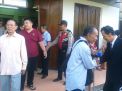 Babinkamtibmas Bongkaran Lakukan Pengamanan Kebaktian Minggu Pagi