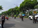 Polsek Krembangan Laksanakan Razia Masker Bersama Personil Gabungan di Jalan Demak