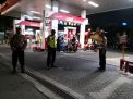 Antisipasi 3C, Polsek Pabean Cantikan Gelar Patroli Malam di SPBU Jalan Stasiun Kota