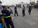 Satsabhara Polres Tanjung Perak Patroli Bersama Sekuriti Pelindo di Terminal Mirah