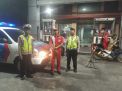 Polsek Pabean Cantikan Patroli SPBU, Sampaikan Himbauan Kamtibmas