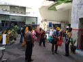 Polsek Pabean Cantikan Lakukan Pengecekan Suhu Badan Penumpang Kereta Api