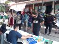 Polsek Asemrowo Kawal Pembagian Bantuan Sembako di Kantor Kelurahan Tambak Sarioso