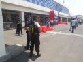 Satsabhara Polres Tanjung Perak Gabung Sekuriti Pelindo Patroli Terminal GSN