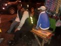 Satsabhara Polres Tanjung Perak Patroli Malam Sambil Titip Pesan Kamtibmas