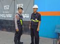 Satsabhara Polres Tanjung Perak Bersama Sekuriti Pelindo Patroli Pergudangan